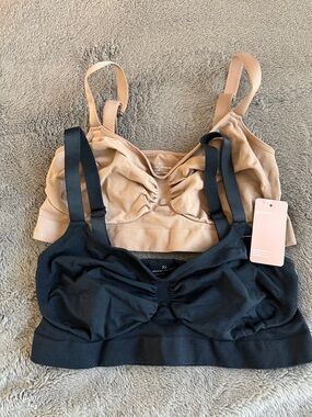 FEELINGIRL SEAMLESS WIRELESS BRA BUNDLE - Black & Nude